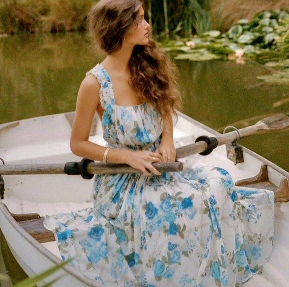 Spell Dresses & Skirts - Spell and the Gypsy Collective Rose Garden Strappy Soirée Gown Midi dress (NWT)